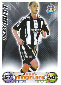 Nicky Butt Newcastle United 2008/09 Topps Match Attax #227